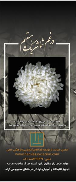 استند تسلیت | گل داوودی